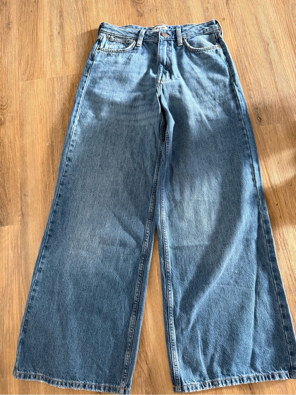Ladies wrangler high rise wide leg denim